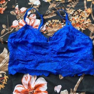 A pink blue bralette